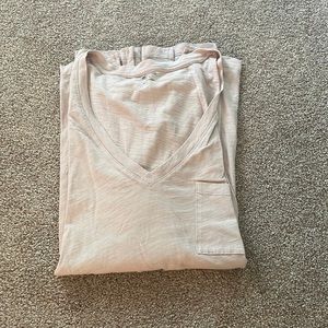 Light pink Madewell v-neck